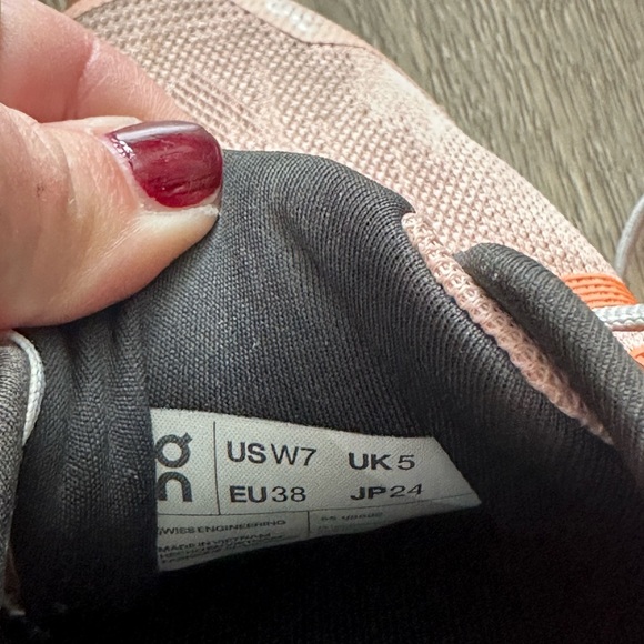 On Cloud Women's Cloudgo Sneakers Rose/Magnet Sz 7 - Picture 7 of 8